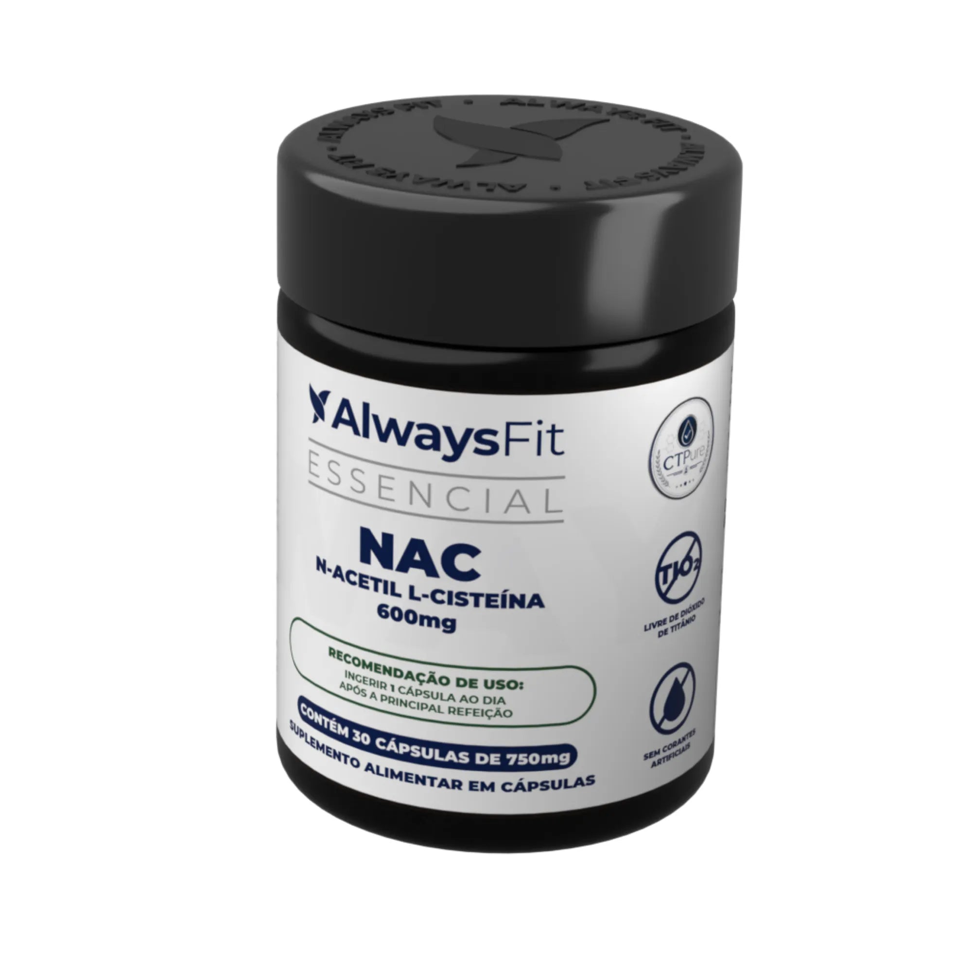 Kit 28 - 3 NAC - N-Acetil L-Cisteína - 600mg - Precursor da Glutationa