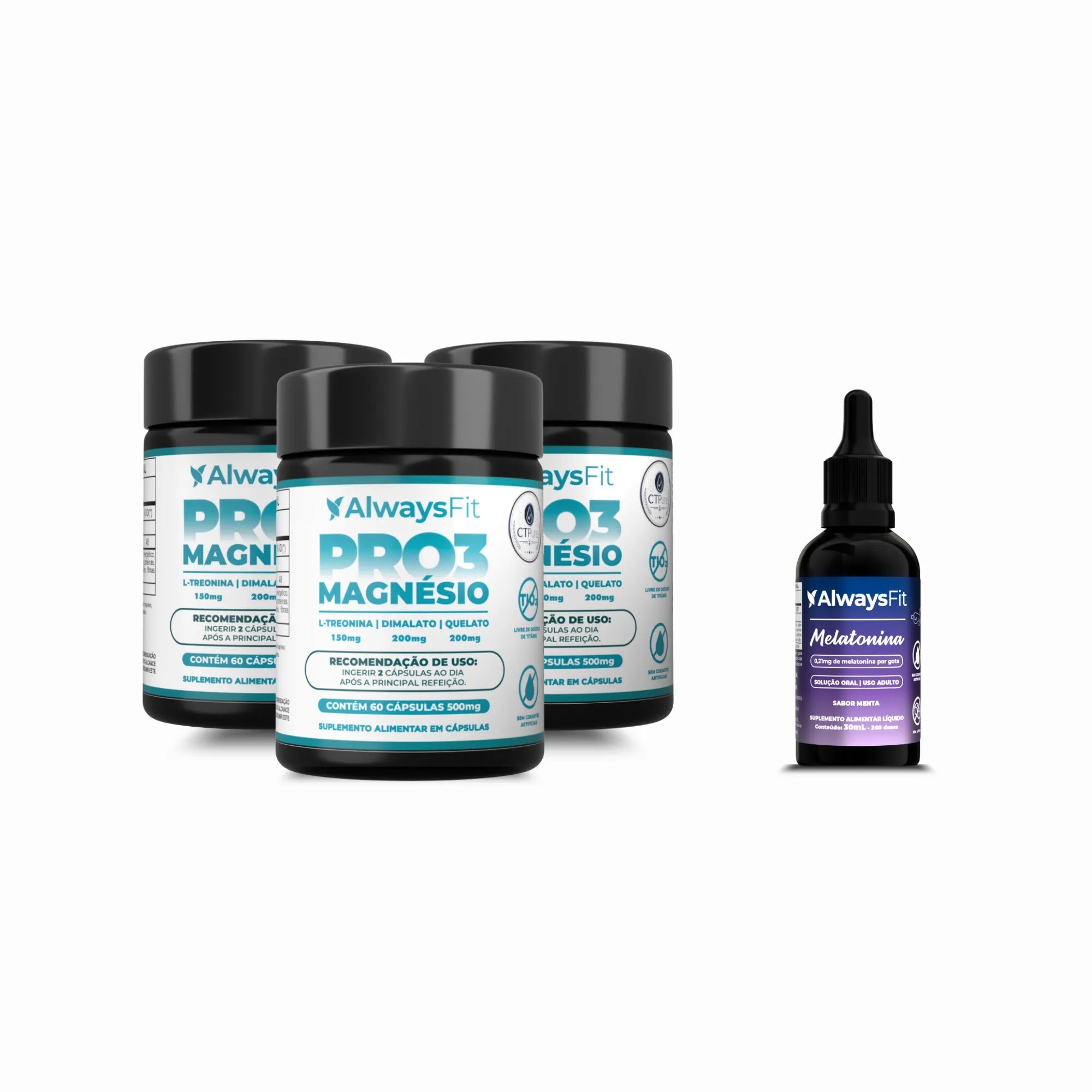 Kit 26 - 3 Pro3Magnésio + Melatonina