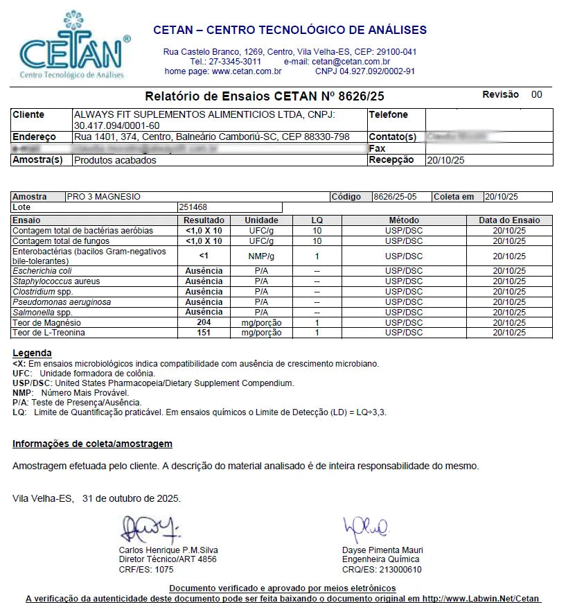 Kit 26 - 3 Pro3Magnésio + Melatonina