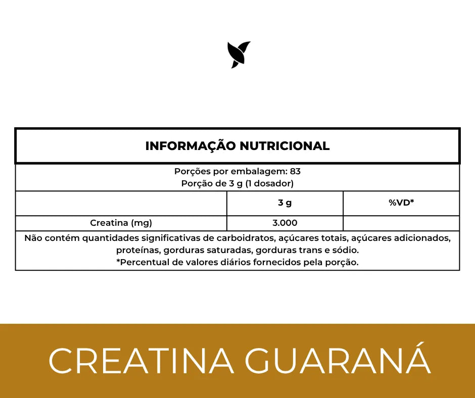 Creatina Monohidratada 100% Pura – Sabor Guaraná | 120g