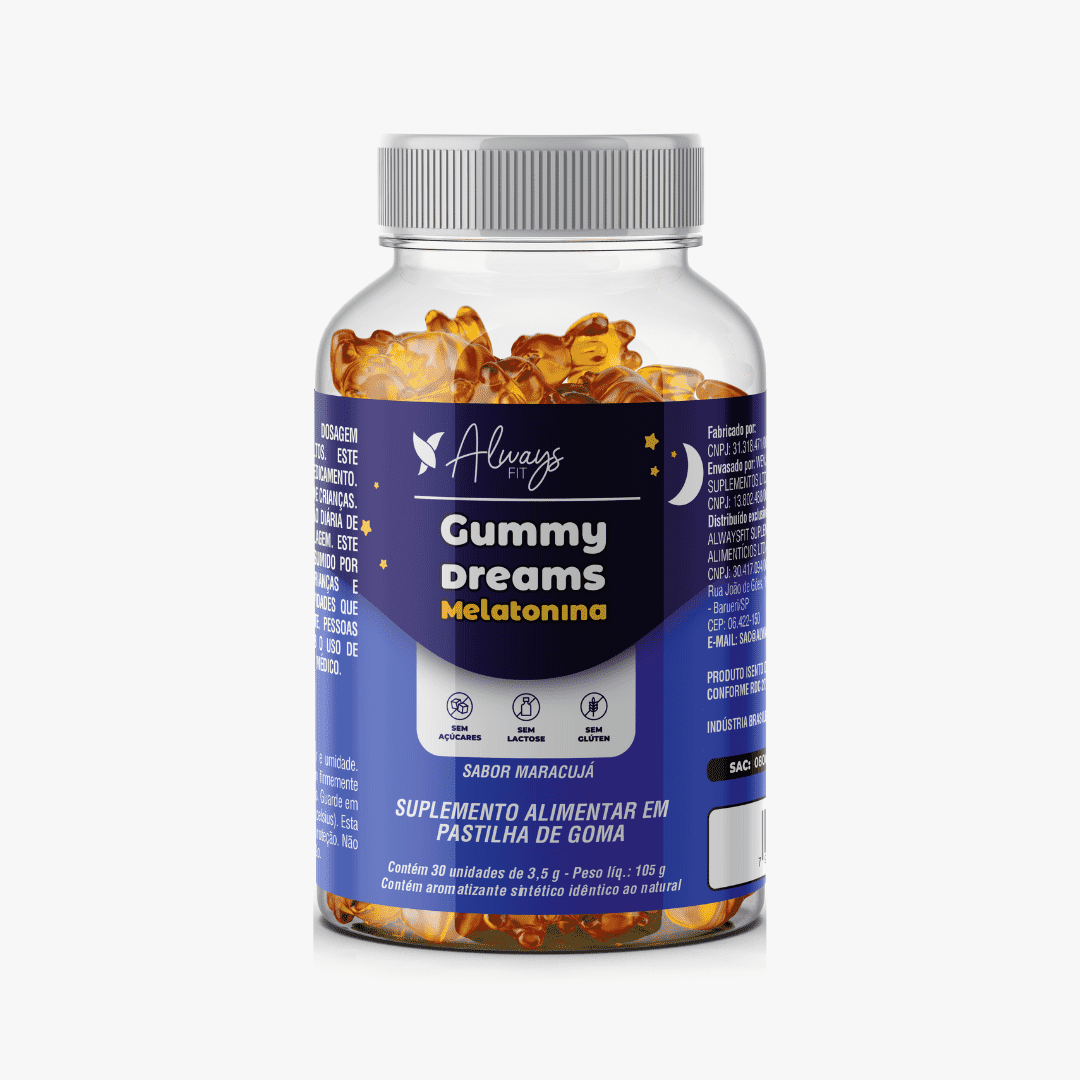 Gummy Dreams — Suplemento alimentar de melatonina em gomas