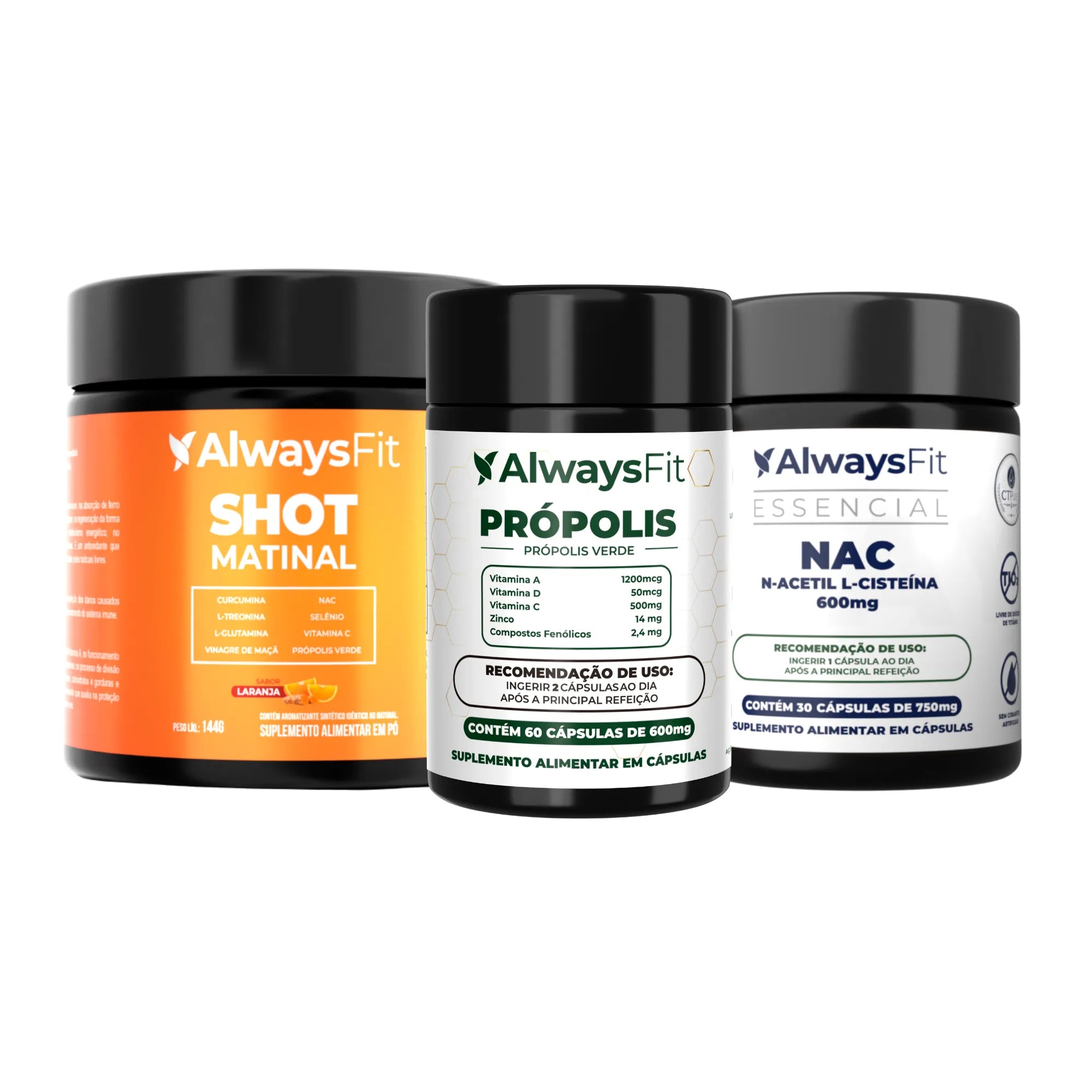 Kit 10 - Shot Matinal + Própolis Verde + NAC