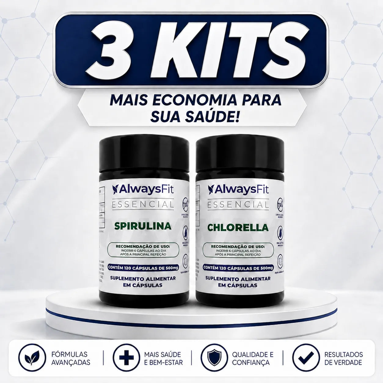 Kit Chlorella e Spirulina
