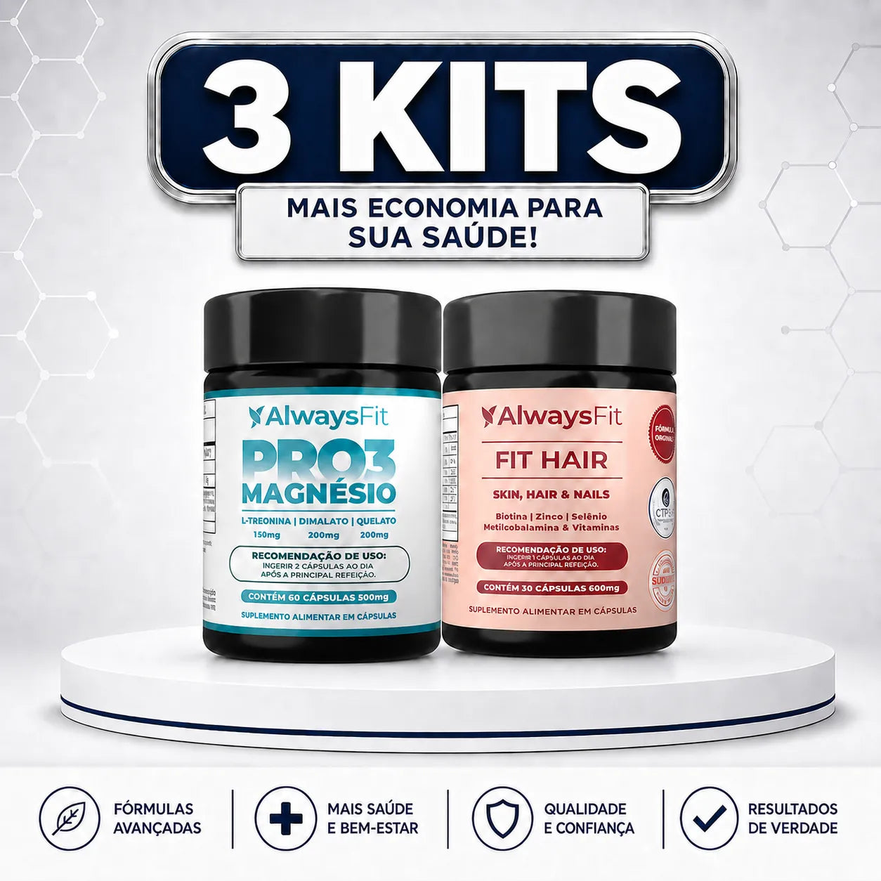 Kit - FitHair + Pro3Magnésio