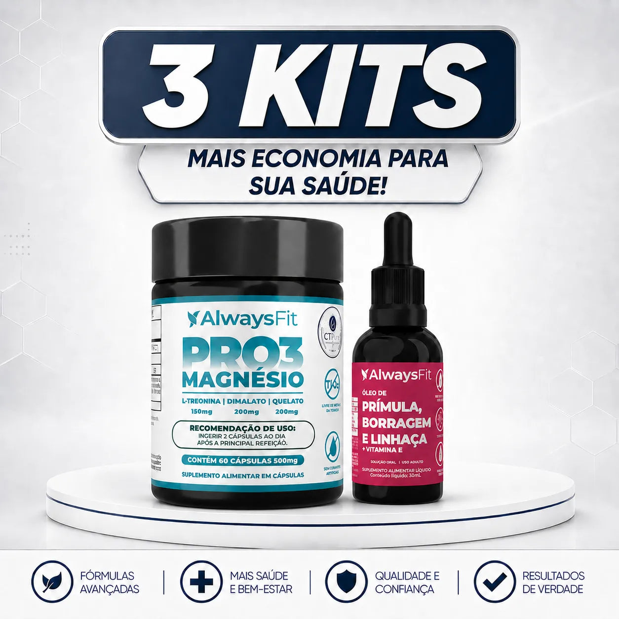 Kit PRO3 Magnésio + Composto Meno
