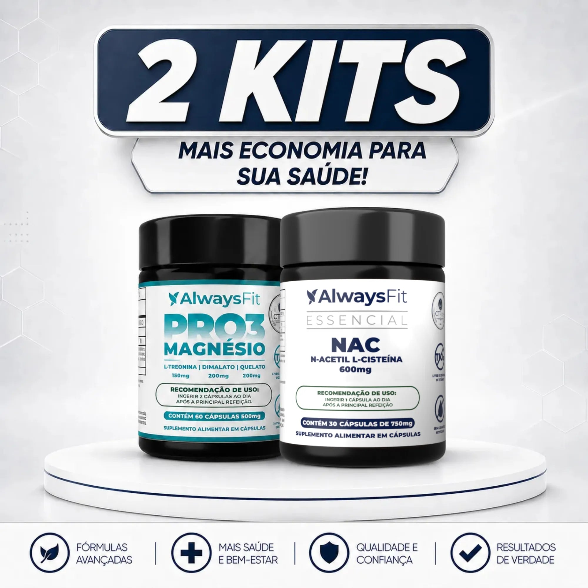 Kit PRO3 Magnésio + NAC