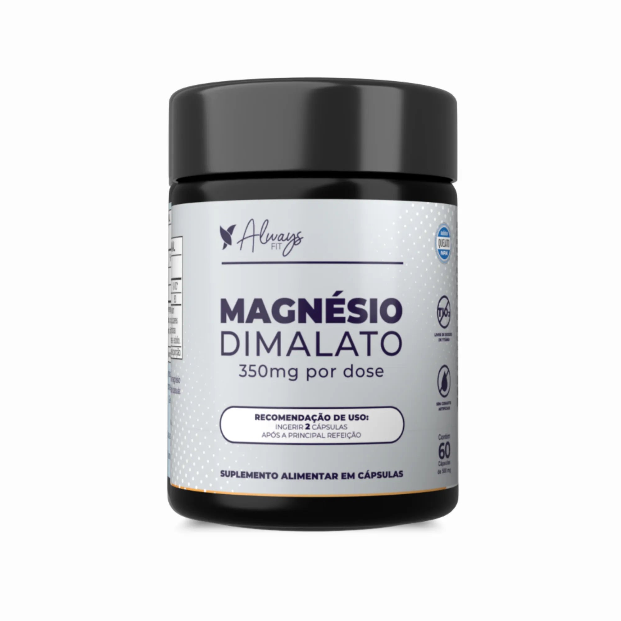 Magnésio Dimalato — Suplemento alimentar em cápsulas