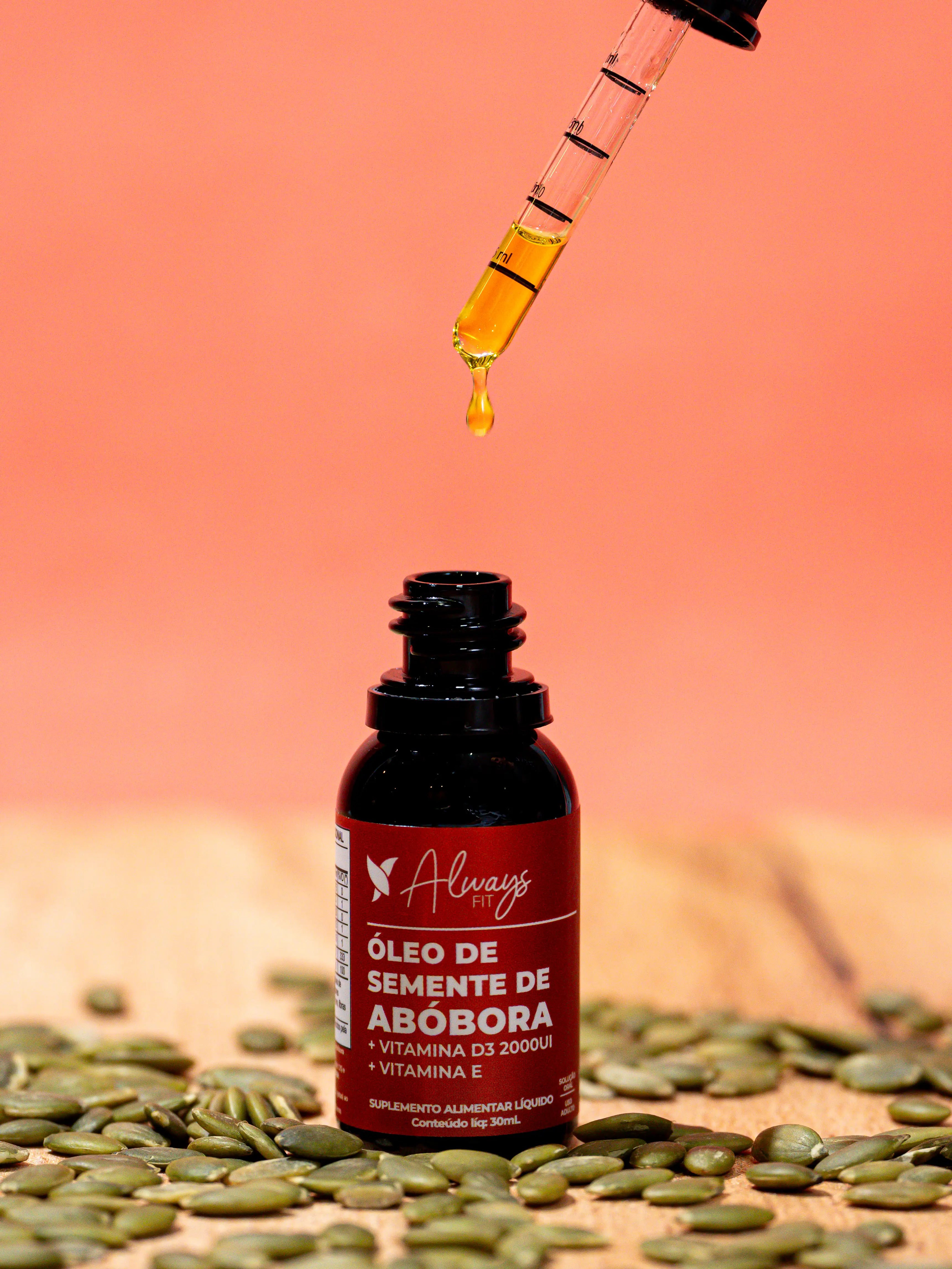 Kit 3 Óleos de Semente de Abóbora com Vitaminas D3 e E