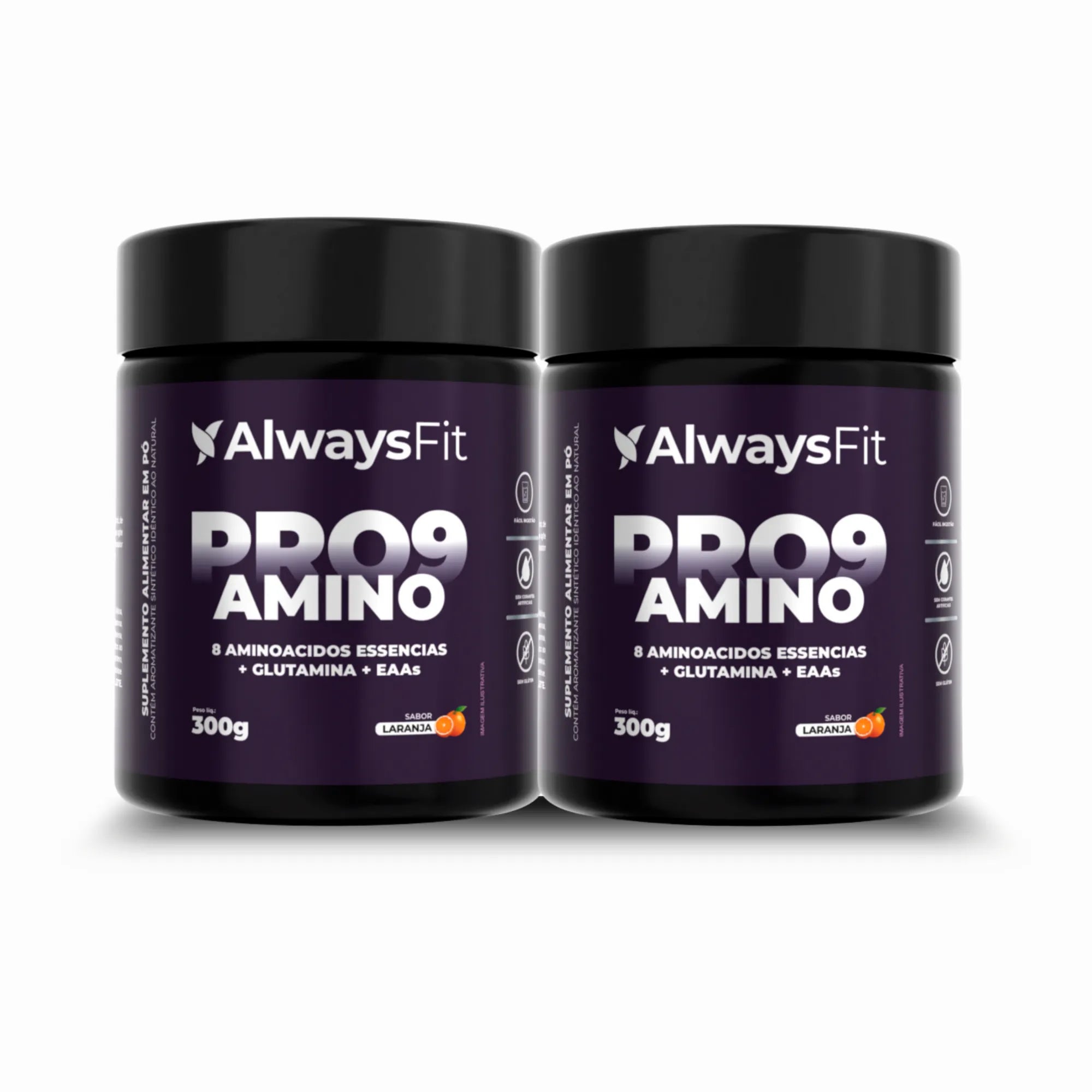 Pro9Amino — Suplemento alimentar de aminoácidos em pó (sabor laranja)
