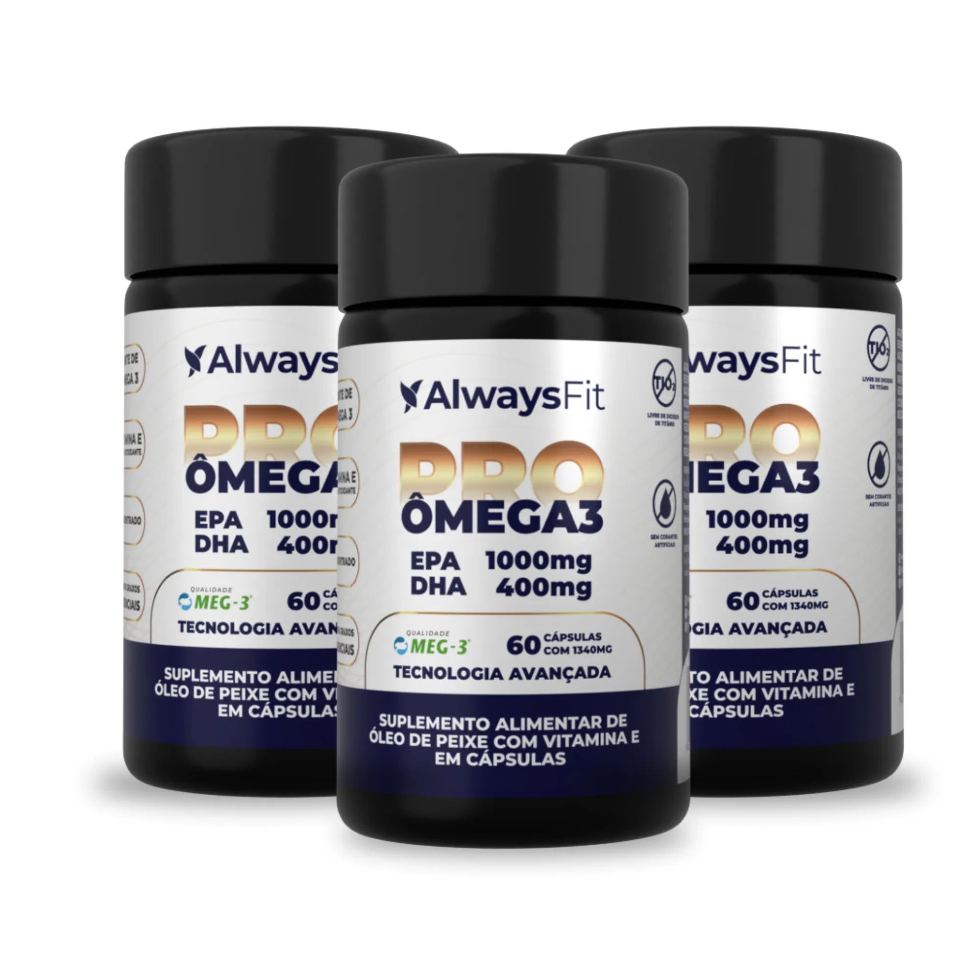 ProÔmega 3 — Suplemento alimentar de ácidos graxos ômega 3, em cápsulas