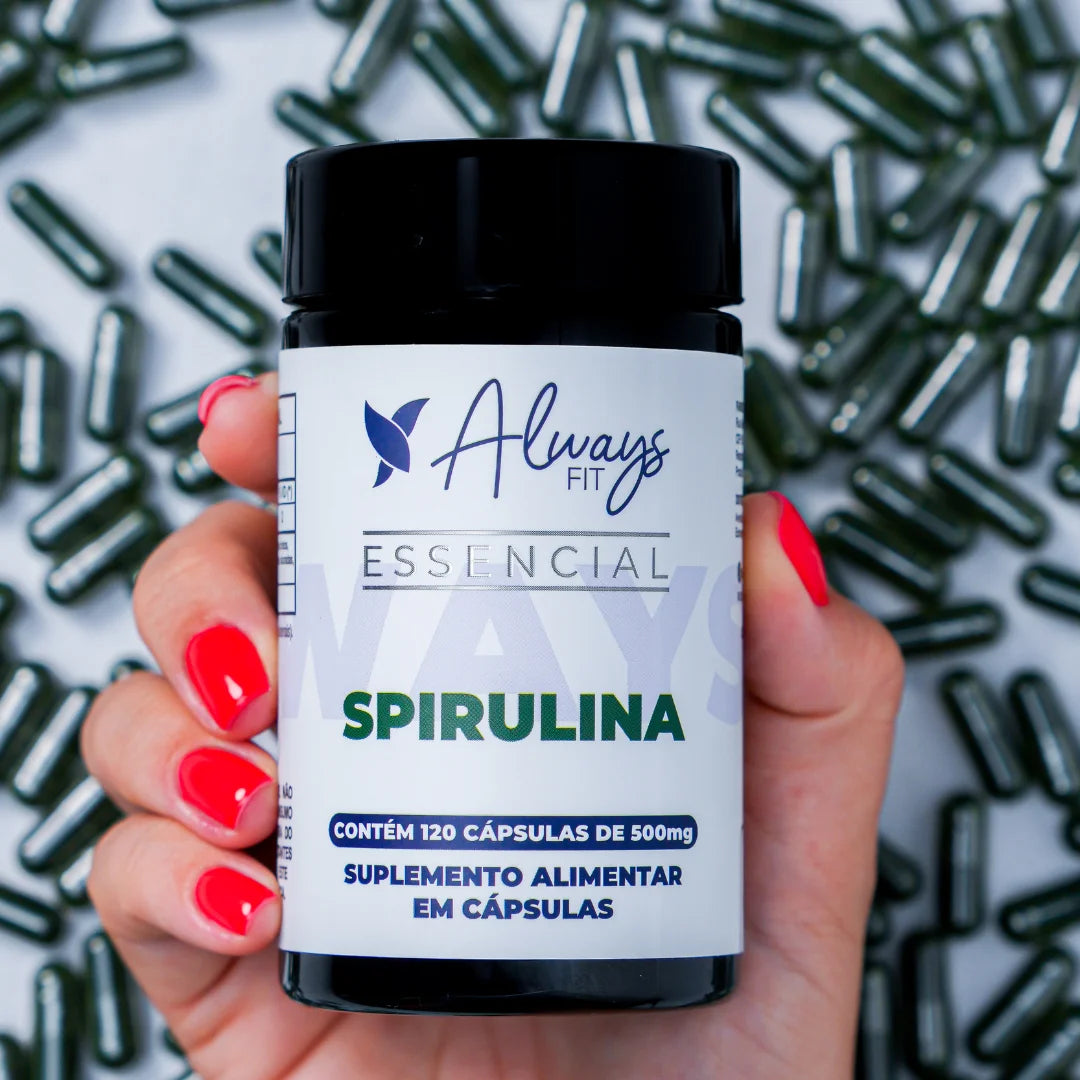 Spirulina — Suplemento alimentar em cápsulas